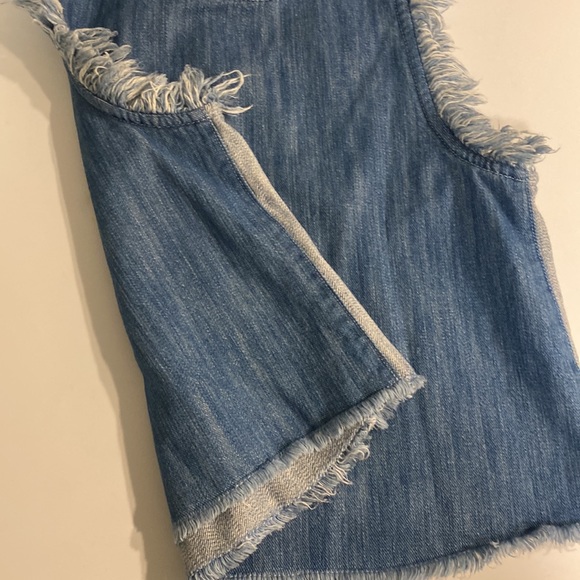 Rachel Rachel Roy Tops Rachel Roy Frilled Sleeveless Denim Top Size M - Picture 7 of 10